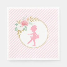 Little Ballerina Födelsedagsfest Napkins
