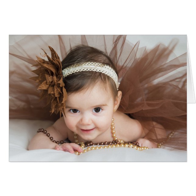 Little Ballerina Hälsningskort (Framsidan Horizontal)