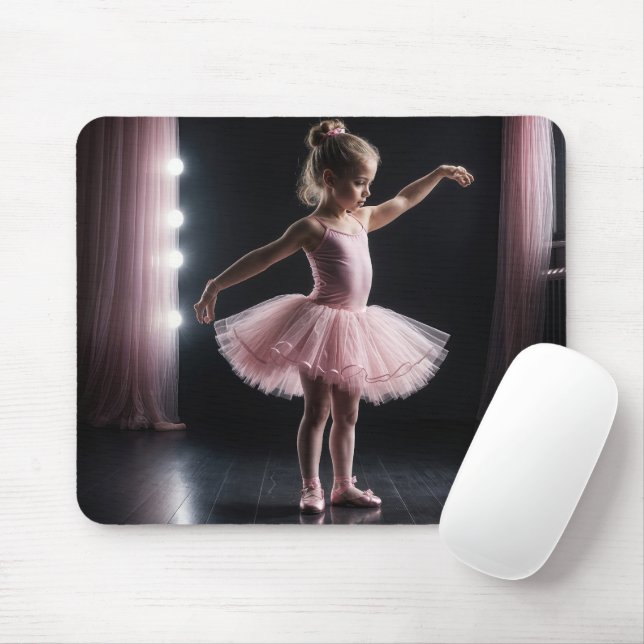 Little Ballerina in Rosa Tutu Musmatta (Med mus)