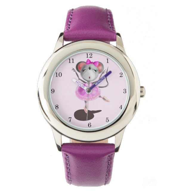 Little Ballerina Mouse Armbandsur (Framsida)