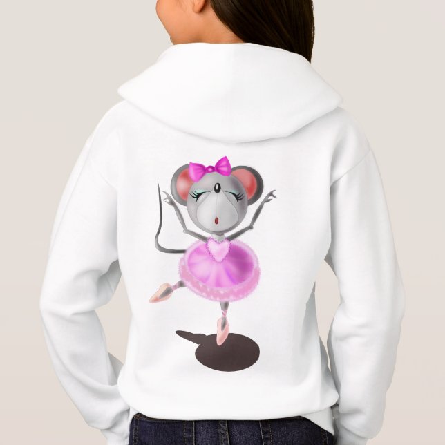 Little Ballerina Mouse T Shirt (Baksida)