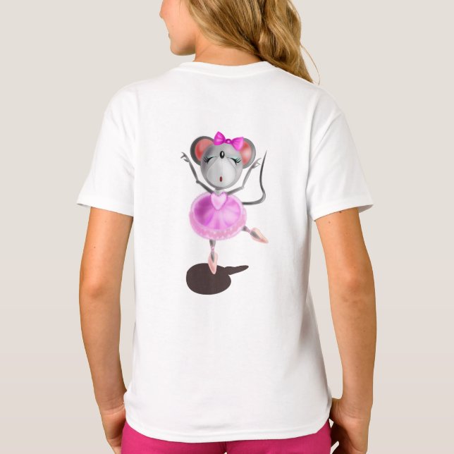 Little Ballerina Mouse T Shirt (Baksida)