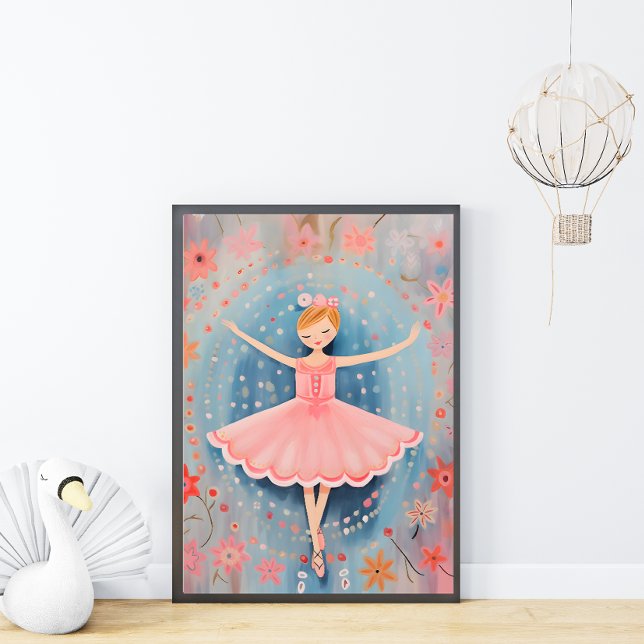 Little Ballerina Nursery Wall Art Poster (Skapare uppladdad)