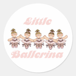 Little Ballerina Runt Klistermärke