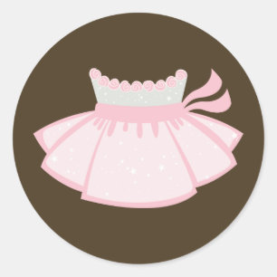 Little Ballerina Stickers Runt Klistermärke