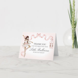 Little Ballerina Tack, ditt kort födelsedag eller