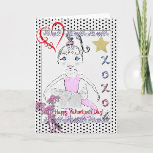 Little Ballerina ’XOXO’ Helgkort