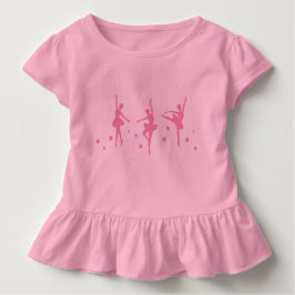 Little Ballerinas Ruffled Småbarn T-Shirt