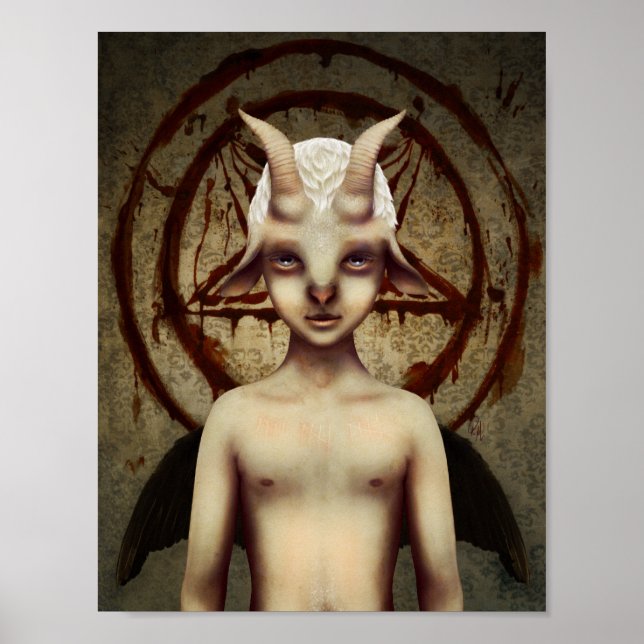 LITTLE BAPHOMET POSTER (Framsidan)