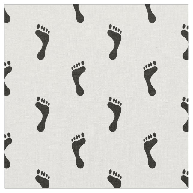 Little Bare Feet in Black and White Tyg (Närbild)