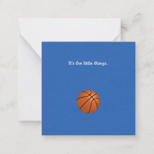 Little Basketball Tackkort Card Anteckningskort
