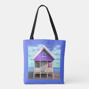 Little Beach Shack på Sand Tygkasse