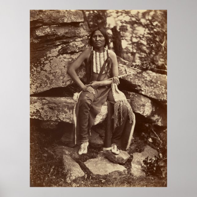 Little Bear, Cheyenne, 1875 Poster (Framsidan)