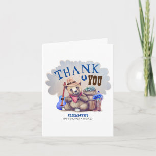 Little Bear Cowboy Baby Shower Tack Kort