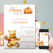 Little Bear Fall Harvest Pumpkin Baby Shower