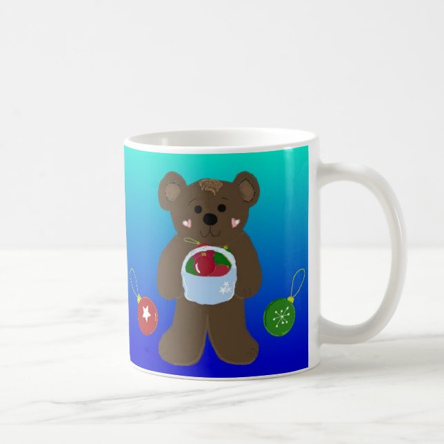 Little Bear med Basket of Ornaments Kaffemugg (Höger)