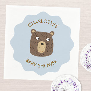 Little Bear Unge Baby Shower Personlig Pappersservett