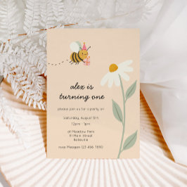 Little Bee Birthday Inbjudningar