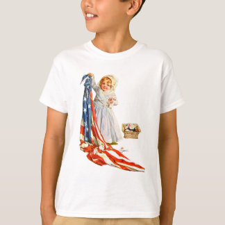 Little Betsy Ross och America Flagga Tee