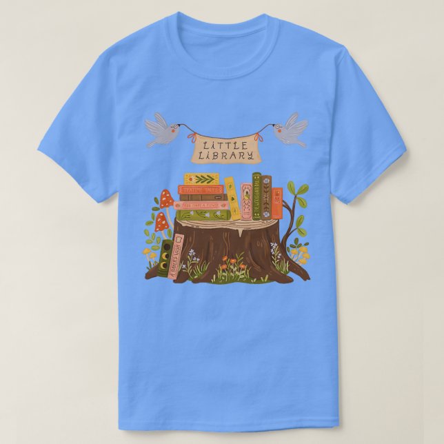 Little Bibliotek T Shirt (Design framsida)