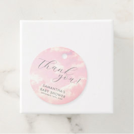 Little Biet Heaven Rosa Baby Shower Dreamy Gåvor Etiketter
