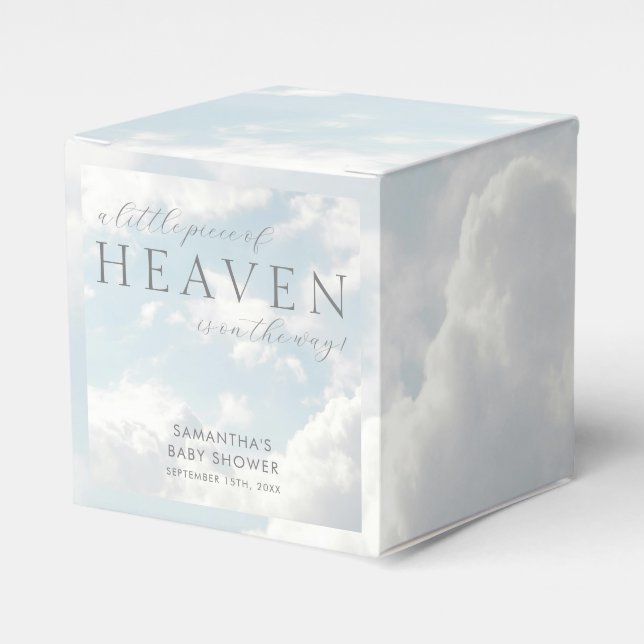 Little Biet of Heaven Anpassningsbar Baby Shower C Presentaskar (Framsidan Sidan)