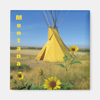 Little Big Horn Tipi Travel Souvenir Magnet