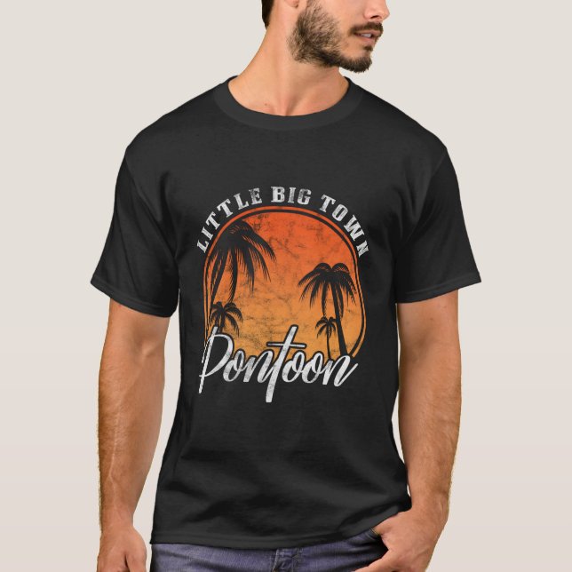 Little Big Town Pontoon Summer Vacation T Shirt (Framsida)