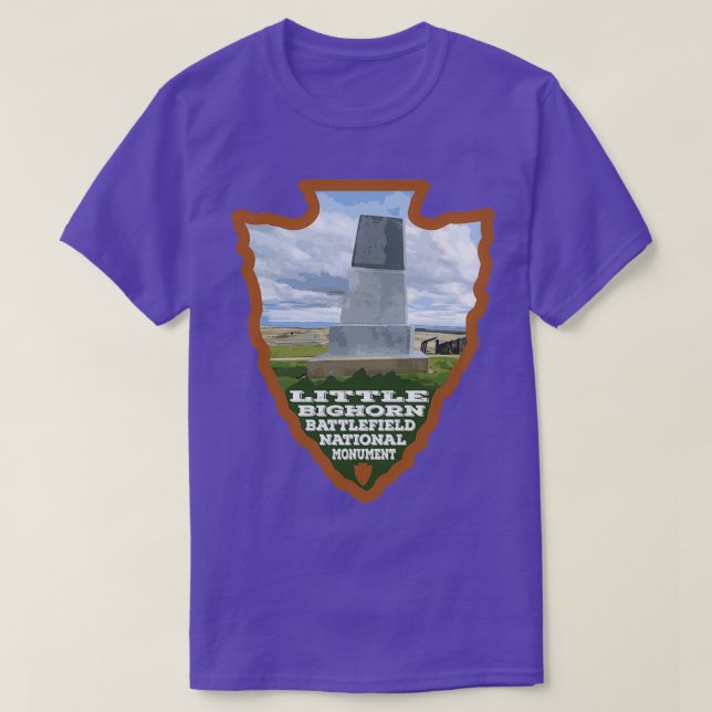 Little Bighorn Battlefield Nationell monumentpil T Shirt (Design framsida)