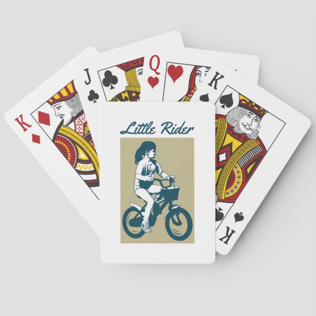 Little Bike Rider - Fin design Casinokort (Baksidan)