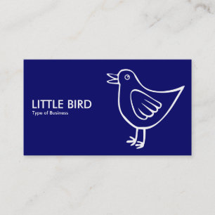 Little Bird 05 - Deep Navy Visitkort