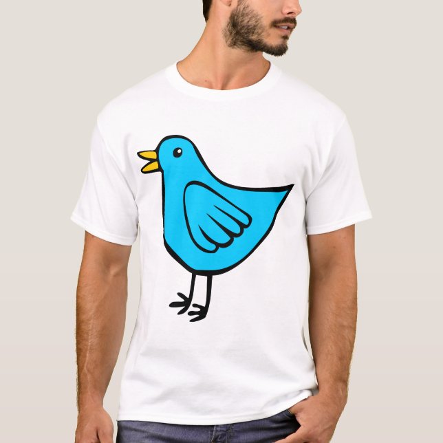 Little Bird - Blue T-shirt (Framsida)