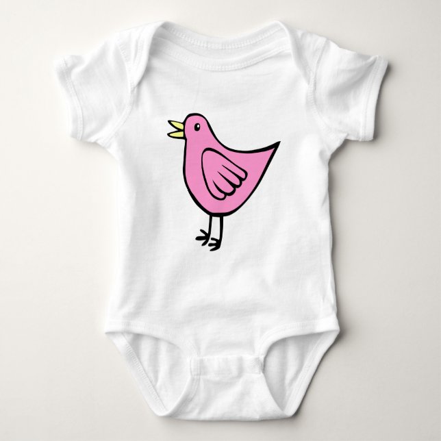 Little Bird - Rosa T-shirt (Framsida)