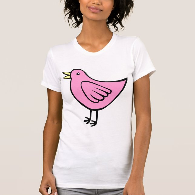 Little Bird - Rosa T-shirt (Framsida)
