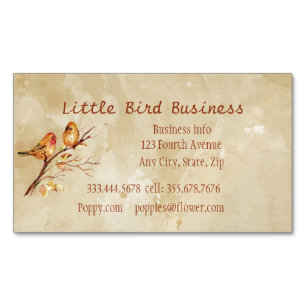 Little Bird Studio Anpassningsbar Affärskort Magnetiska Visitkort