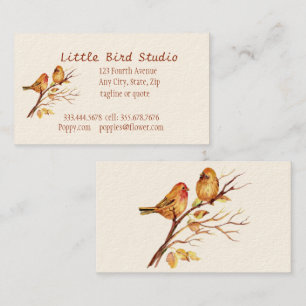 Little Bird Studio Anpassningsbar Affärskort Visitkort