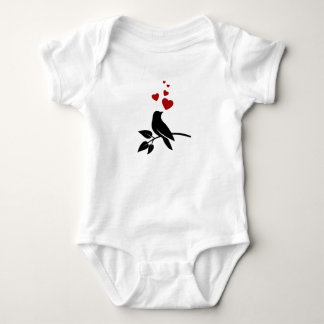 little bird with hearts t shirt