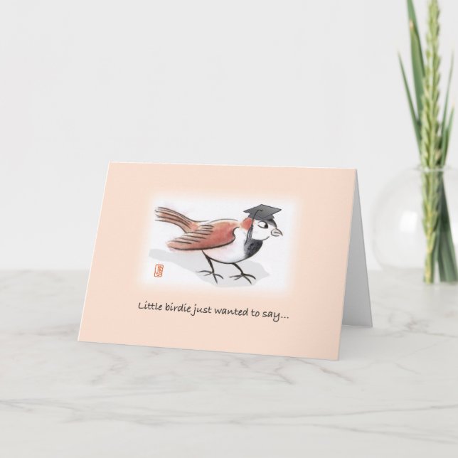 Little Birdie Studenten Card Kort (Framsida)