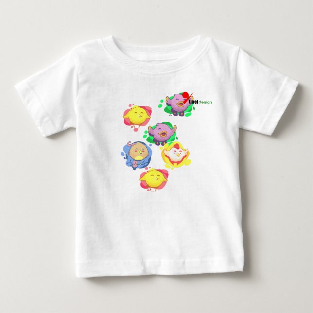 Little Birds Baby T-Shirt (Framsida)