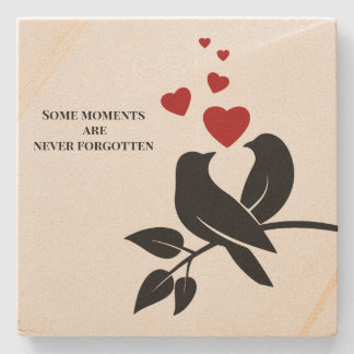 little birds with hearts stenunderlägg