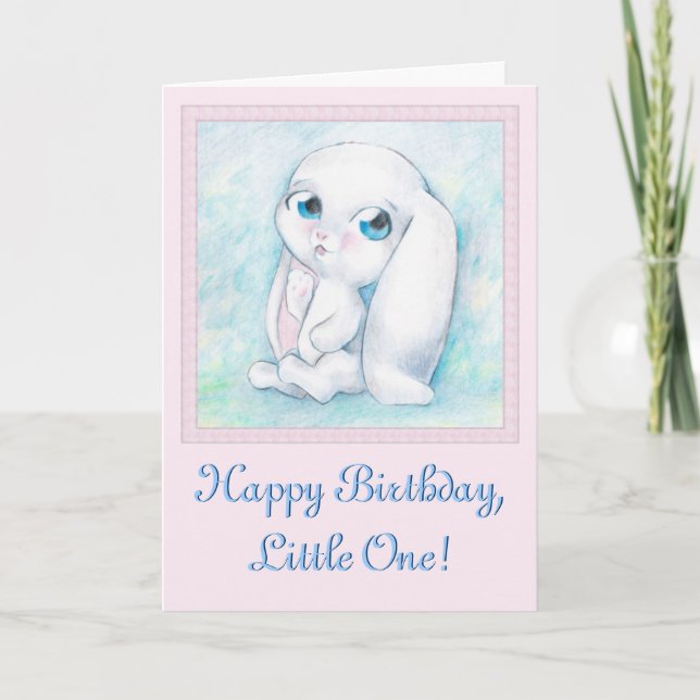 Little Birthday Bunny Card Kort (Framsida)