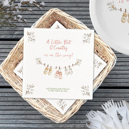 Little Bit of Country Winter Boho Baby Girl Shower Pappersservett