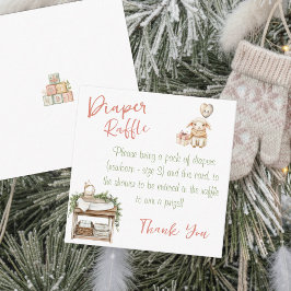 Little Bit Of Country Winter Boho Baby Girl Shower Tilläggskort