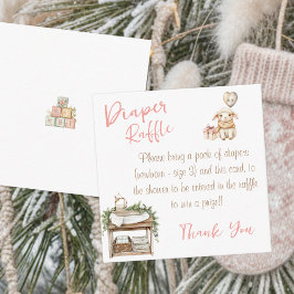 Little Bit Of Country Winter Boho Baby Girl Shower Tilläggskort