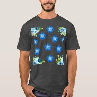 Little Blåa blommor T Shirt