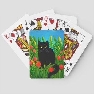Little Black Cat i Tulip Garden Casinokort