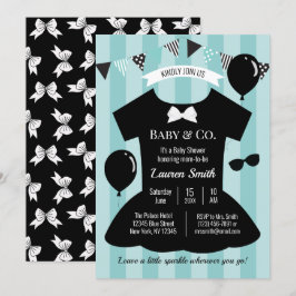Little Black Dress Baby Shower Inbjudningar