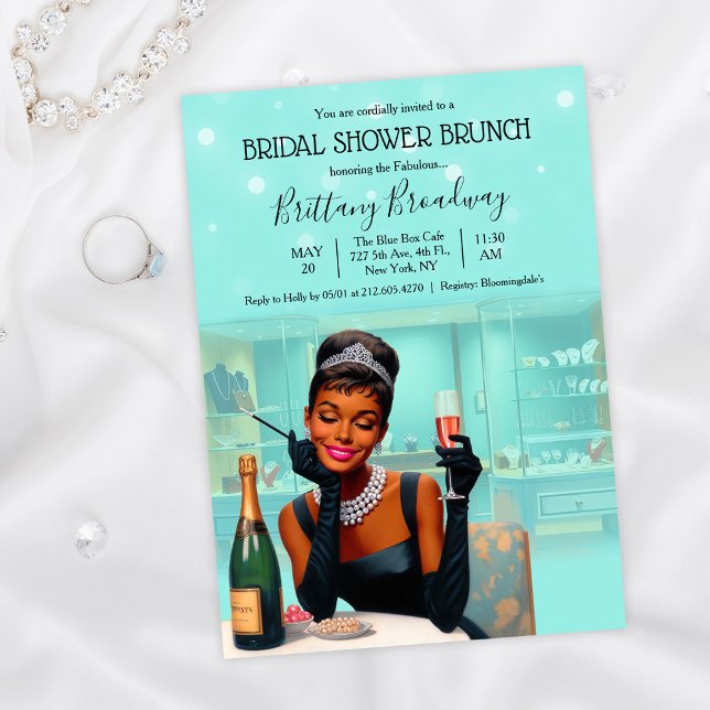 Little Black Dress Bride & Co Glam Möhippa Inbjudningar (Skapare uppladdad)