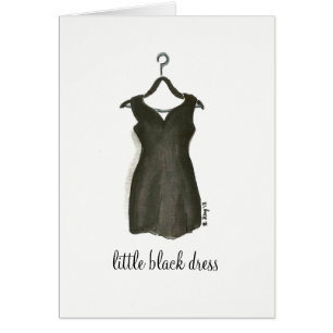 Little Black Dress Cocktail Party Mode Clothes Hälsningskort