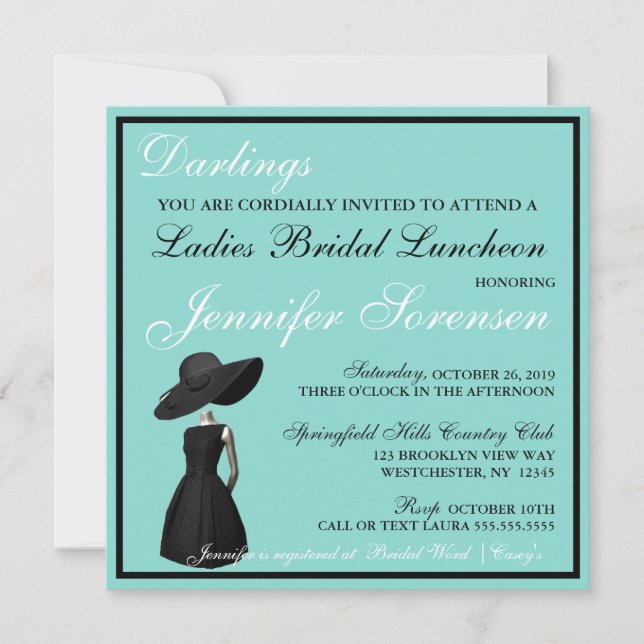 Little Black Dress Dam Luncheon Shower Party (Framsida)